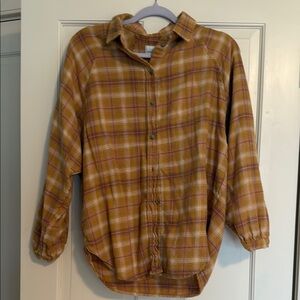Women’s Plaid Button-Up Shirt from American Eagle size:m